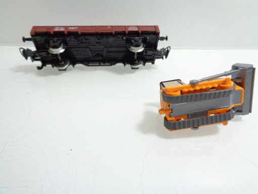 Märklin H0 4424 Niederbordwagen mit Raupe der DB in OVP AR5534 – Bild 5