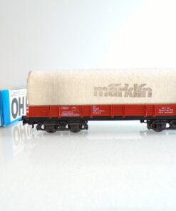 Märklin H0 4475 Niederbordwagen mit Plane der DB in OVP BH1153