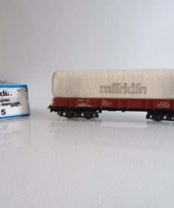 Märklin H0 4475 Niederbordwagen mit Plane der DB in OVP BH1596