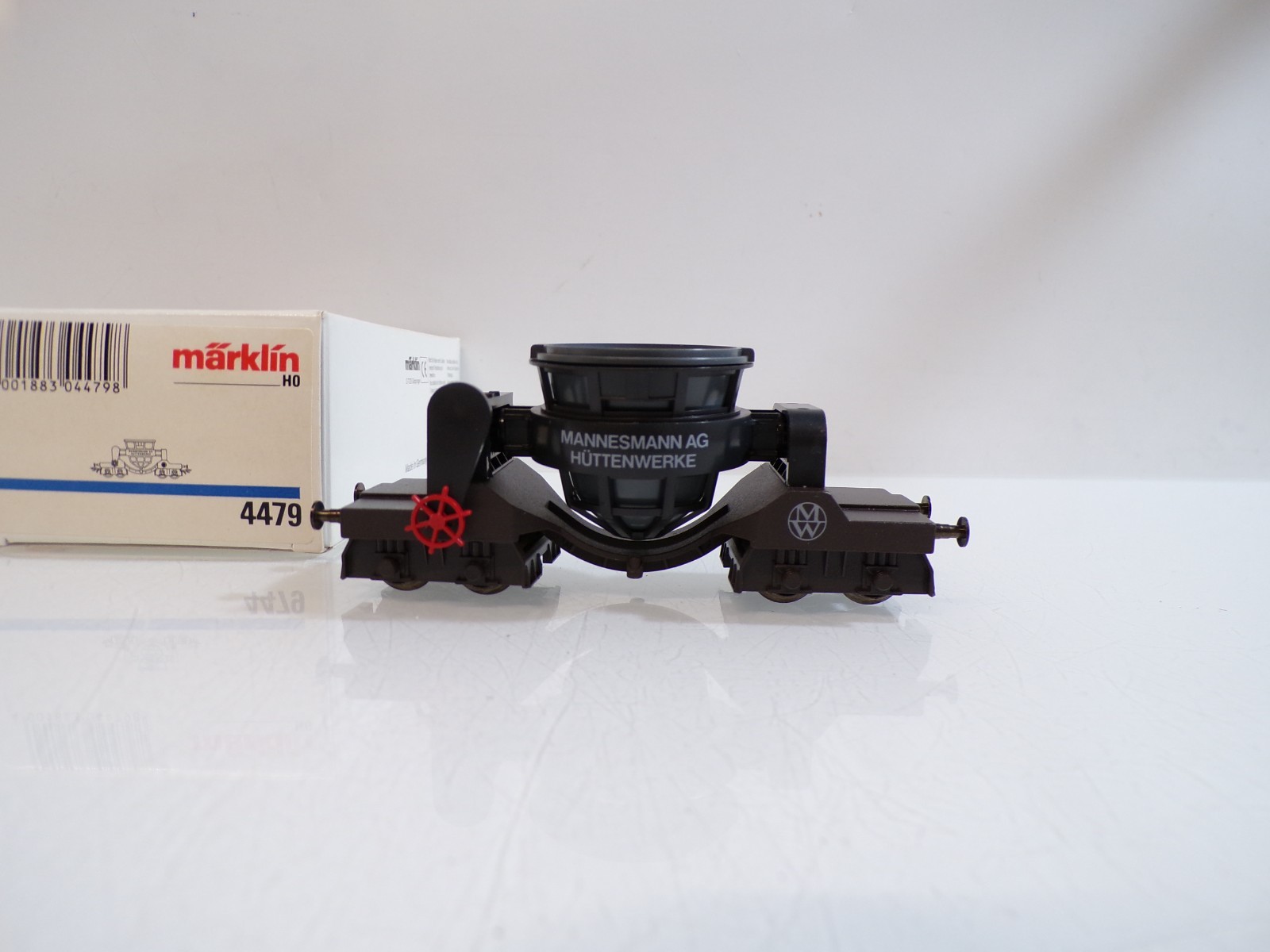 Märklin H0 4479 Roheisenwagen Mannesmann AG Hüttenwerke in OVP BH1994 – Bild 3