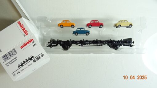 Märklin H0 45098-01 Autotransportwagen mit 4 PKW´s der DB in OVP PR7087