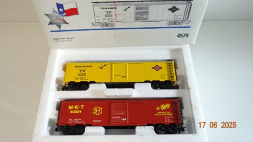 Märklin H0 4579 Wagen-Set Texas gedeckte Güterwagen 2 tlg. in OVP PR8443