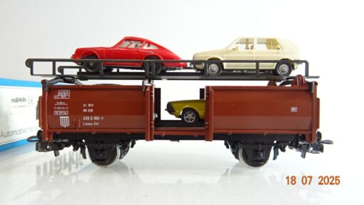 Märklin H0 4613 Autotransportwagen beladen der DB in OVP PR9086 – Bild 3