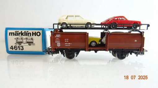 Märklin H0 4613 Autotransportwagen beladen der DB in OVP PR9086