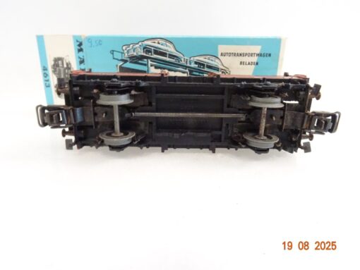 Märklin H0 4613 Autotransportwagen mit 4 PKW beladen in OVP RR3094 – Bild 4