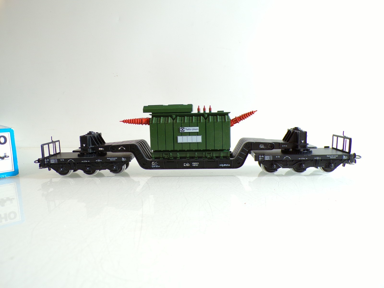 Märklin H0 4617 Tiefladewagen mit Trafo der DB in OVP BH1426 – Bild 3