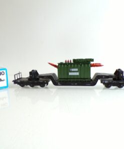 Märklin H0 4617 Tiefladewagen mit Trafo der DB in OVP BH1426