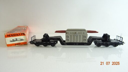 Märklin H0 4617 Tiefladewagen mit Transformatorder DB in OVP PR9149