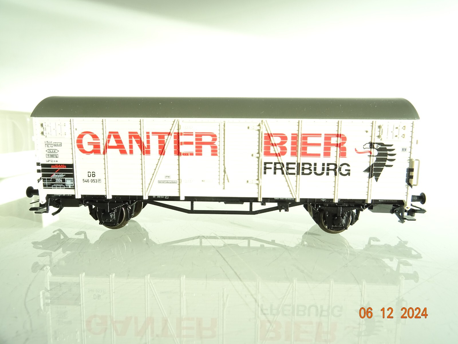 Märklin H0 46201 Kühlwagen Ganter Bier Freiburg der DB in OVP PR4579 – Bild 3