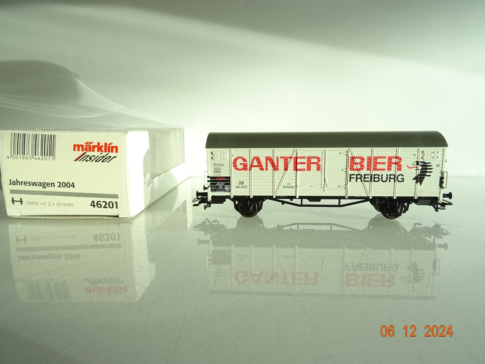 Märklin H0 46201 Kühlwagen Ganter Bier Freiburg der DB in OVP PR4579