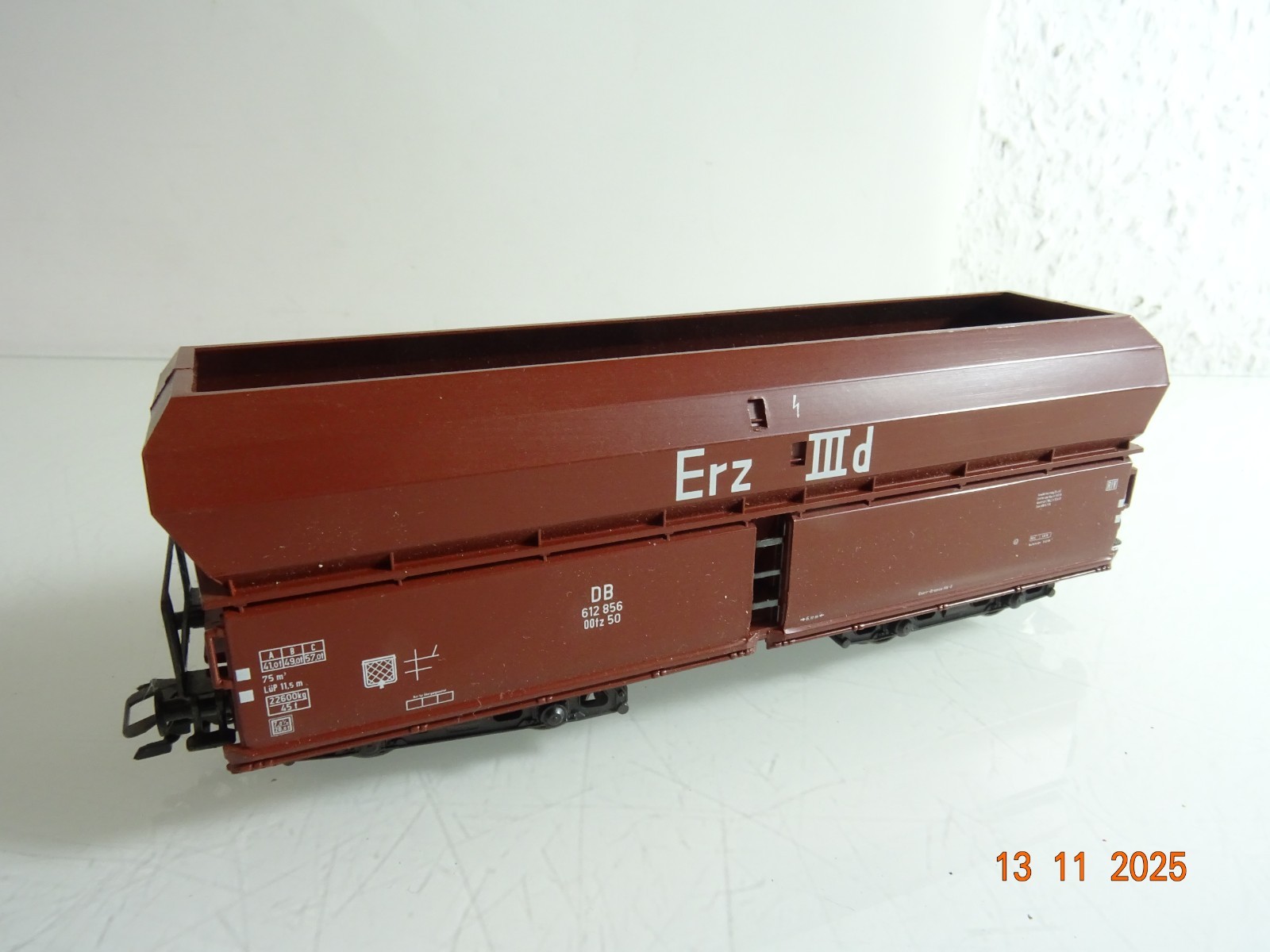 Märklin H0 4624 Selbstentladewagen Erz IIId der DB RR4613 o.