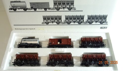 Märklin H0 46351 Muldenkippwagen-Set 2/Epoche III in OVP PR7841