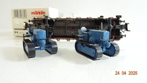 Märklin H0 46363 Rungenwagen mit 2 Raupenschlepper der DB in OVP PR7248 – Bild 5