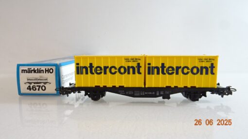 Märklin H0 4670 Containerwagen Intercont der DB in OVP PR8740