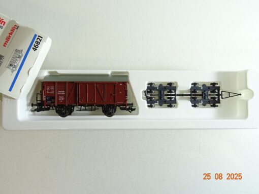 Märklin H0 46821 ged. Güterwagen Culemeyer Straßenroller der DB in OVP PR9881