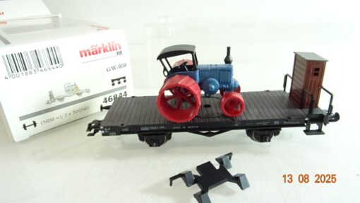 Märklin H0 46844 Flachwagen mit Lanz Traktor in OVP RR2799 – Bild 3