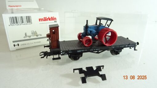 Märklin H0 46844 Flachwagen mit Lanz Traktor in OVP RR2799