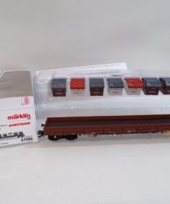 Märklin H0 47086 Niederbordwagen Bauart Rens2 der DB in OVP HS122