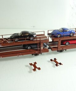 Märklin H0 47125 Doppel Autotransportwagen mit 8 PKW RR2621 o.