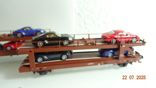 Märklin H0 47125 Doppel Autotransportwagen mit 8 PKW RR2621 o. – Bild 4