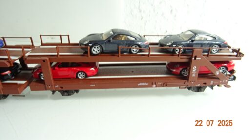 Märklin H0 47125 Doppel Autotransportwagen mit 8 PKW RR2622 o. – Bild 4