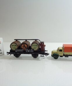 Märklin H0 48008 Museumswagen 2008 Fasswagen mit LKW in OVP F731
