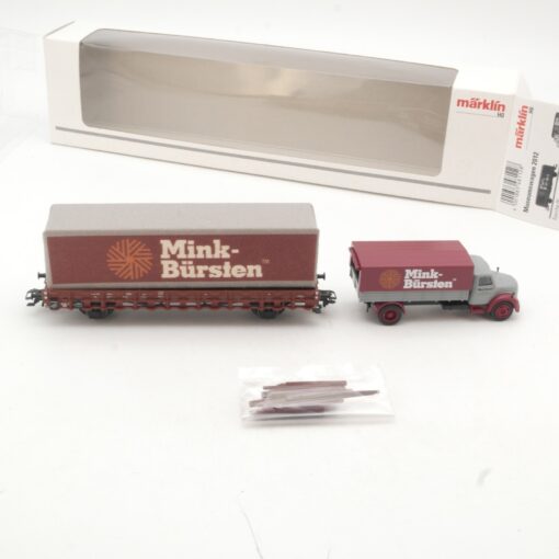 Märklin H0 48112 Museumswagen 2012 Mink Bürsten mit LKW in OVP RR3582 – Bild 3