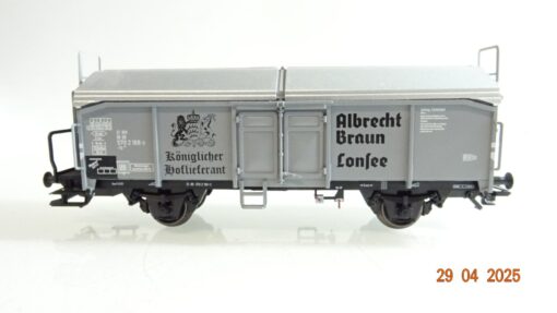 Märklin H0 48113 Schiebdachwagen Albrecht Braun ohne LKW der DB in OVP PR7323 – Bild 3