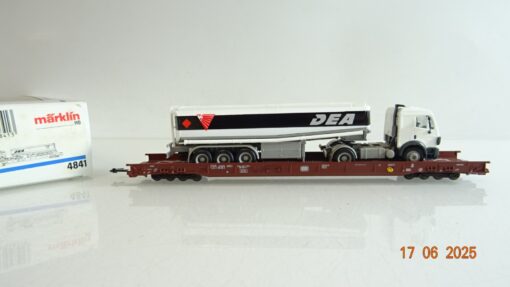 Märklin H0 4841 Niederflurwagen mit LKW DEA der DB in OVP PR8459