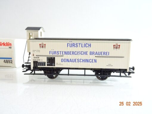 Märklin H0 4892 Kühlwagen Fürstl. Fürstenbergische Brauerei Baden in OVP PR6253 – Bild 3