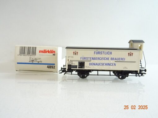 Märklin H0 4892 Kühlwagen Fürstl. Fürstenbergische Brauerei Baden in OVP PR6253