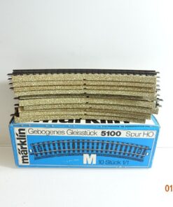Märklin H0 5100 M-Gleis gebogen 10 Stück siehe Foto in OVP CK7188