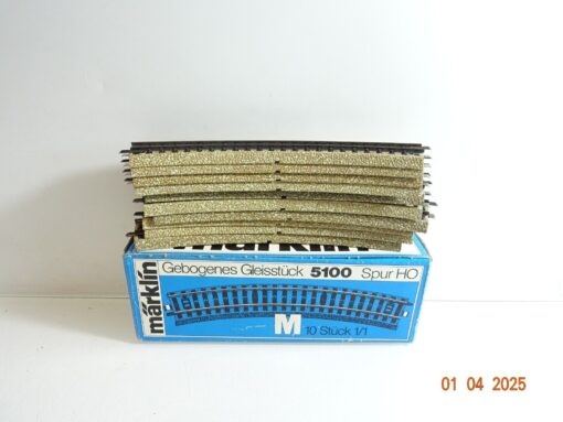 Märklin H0 5100 M-Gleis gebogen 10 Stück siehe Foto in OVP CK7188