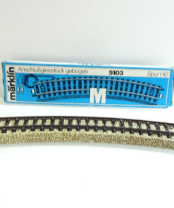 Märklin H0 5103 M-Gleis Anschlußgleisstück gebogen in OVP CK59