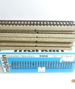 Märklin H0 5106 gerades Gleis 10Stück siehe Foto in OVP CK5237