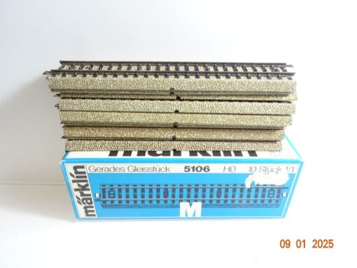 Märklin H0 5106 gerades Gleis 10Stück siehe Foto in OVP CK5237