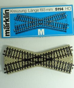 Märklin H0 5114 M-Gleis Kreuzung siehe Foto in OVP CK8893