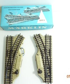 Märklin H0 5117 elekt. Weichenpaar siehe Foto in OVP CK5180