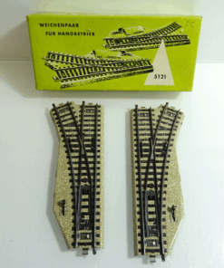 Märklin H0 5121 M-Gleis Weichenpaar für Handbetrieb in OVP CK1199