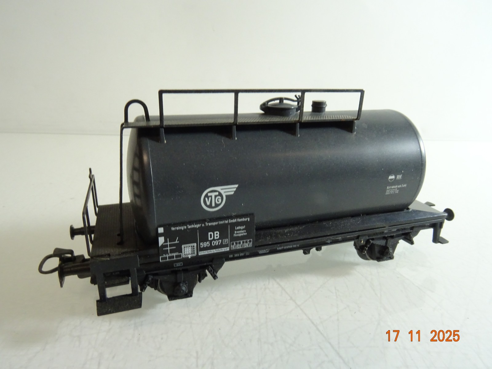 Märklin H0 Kesselwagen 595 097 VTG der DB RR4628 o.