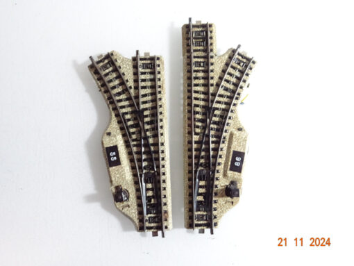Märklin H0 M-Gleise 5118 5119 Elektro. Weichenpaar siehe Foto CK4267 o.