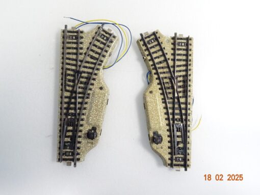 Märklin H0 M-Gleise 5118 5119 Elektro. Weichenpaar siehe Foto CK6103 o.