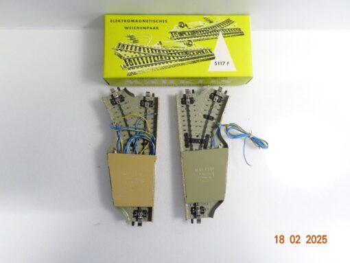 Märklin H0 M-Gleise 5118 5119 Elektro. Weichenpaar siehe Foto in OVP CK6119 – Bild 3