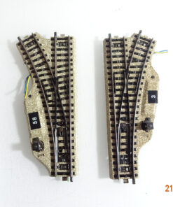 Märklin H0 M-Gleise 5203 5204 Elektro. Weichenpaar siehe Foto CK4259 o.