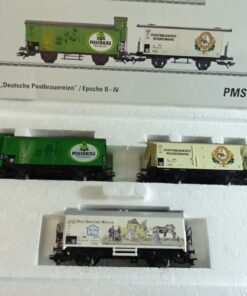 Märklin H0 PMS 62-23 Wagenset Dtsch Postbrauerei/Epo II-IV der DB in OVP PR7897