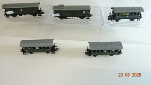 Märklin H0 Personenwagen mit Gepäckwagen Set 5 tlg. der DB siehe Foto PR8658 o.