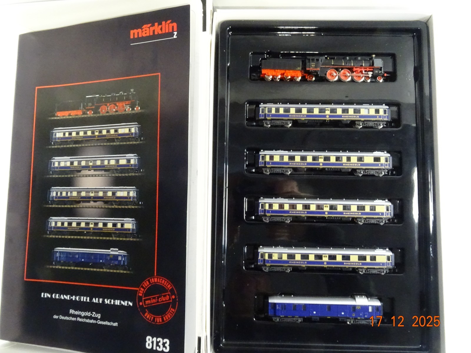 Märklin Mini-Club Z 8133 Zugset 6tlg. Rheingold der DRG in OVP JL5155