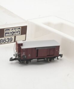 Märklin Mini-Club Z 8639 gedeckter Güterwagen m. Brhs. der DB in OVP RR5257