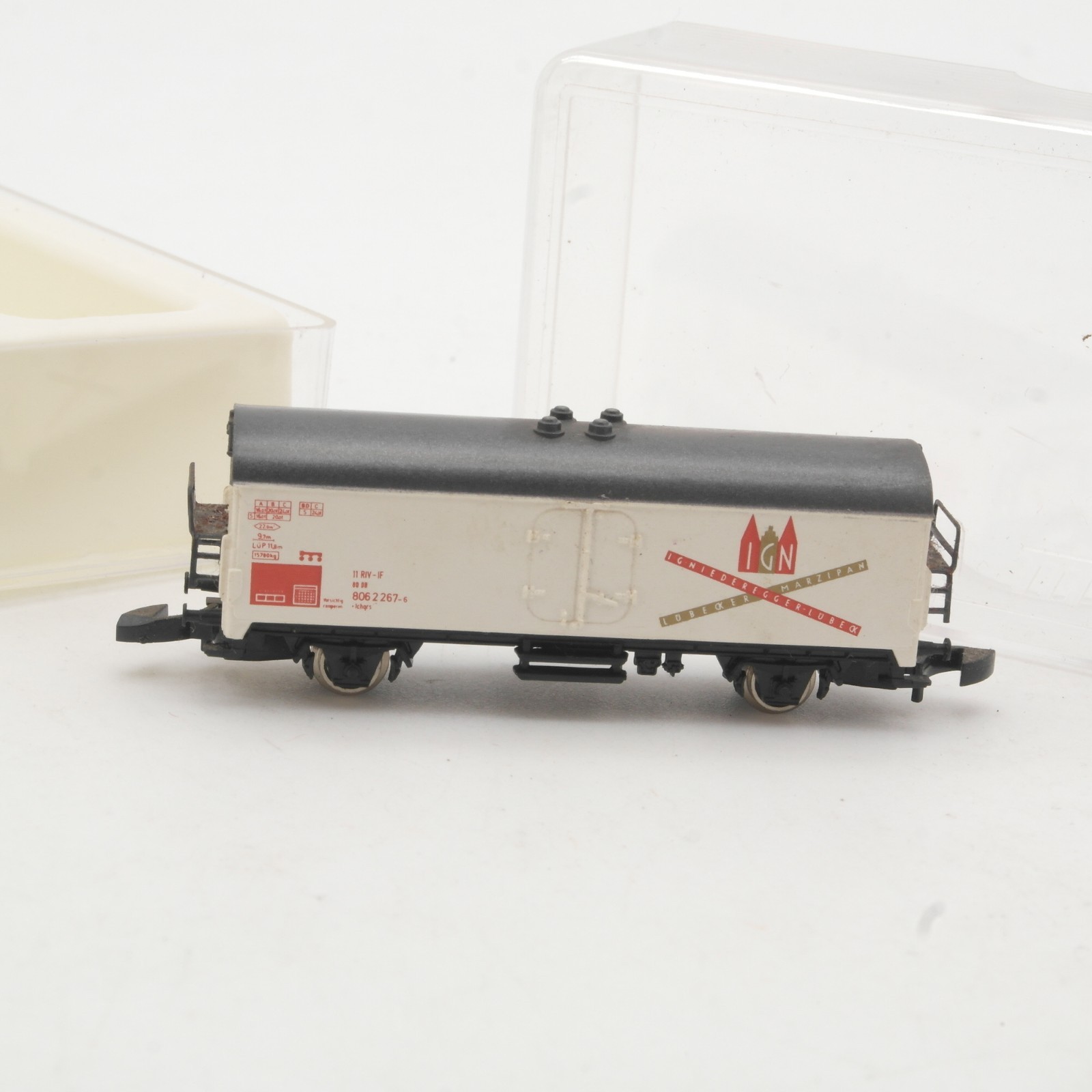 Märklin Mini-Club Z gedeckter Güterwagen IGN Marzipan in OVP RR5301 – Bild 3