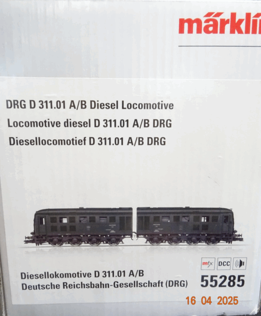 Märklin Spur 1 55285 Doppel-Diesellok D 311.01 A/B der DRG Mfx Sound OVP JL159 – Bild 6